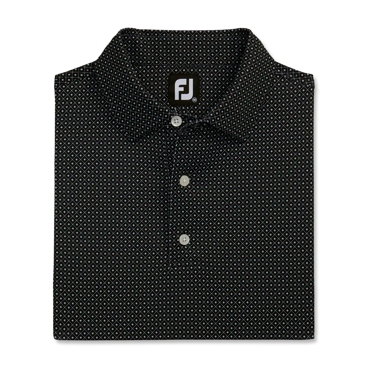 2023 Footjoy Mens Lisle Geo Print - Black / Grey / White