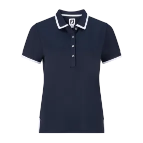 2023 FootJoy Women's Pique Solid Polo - Navy/White