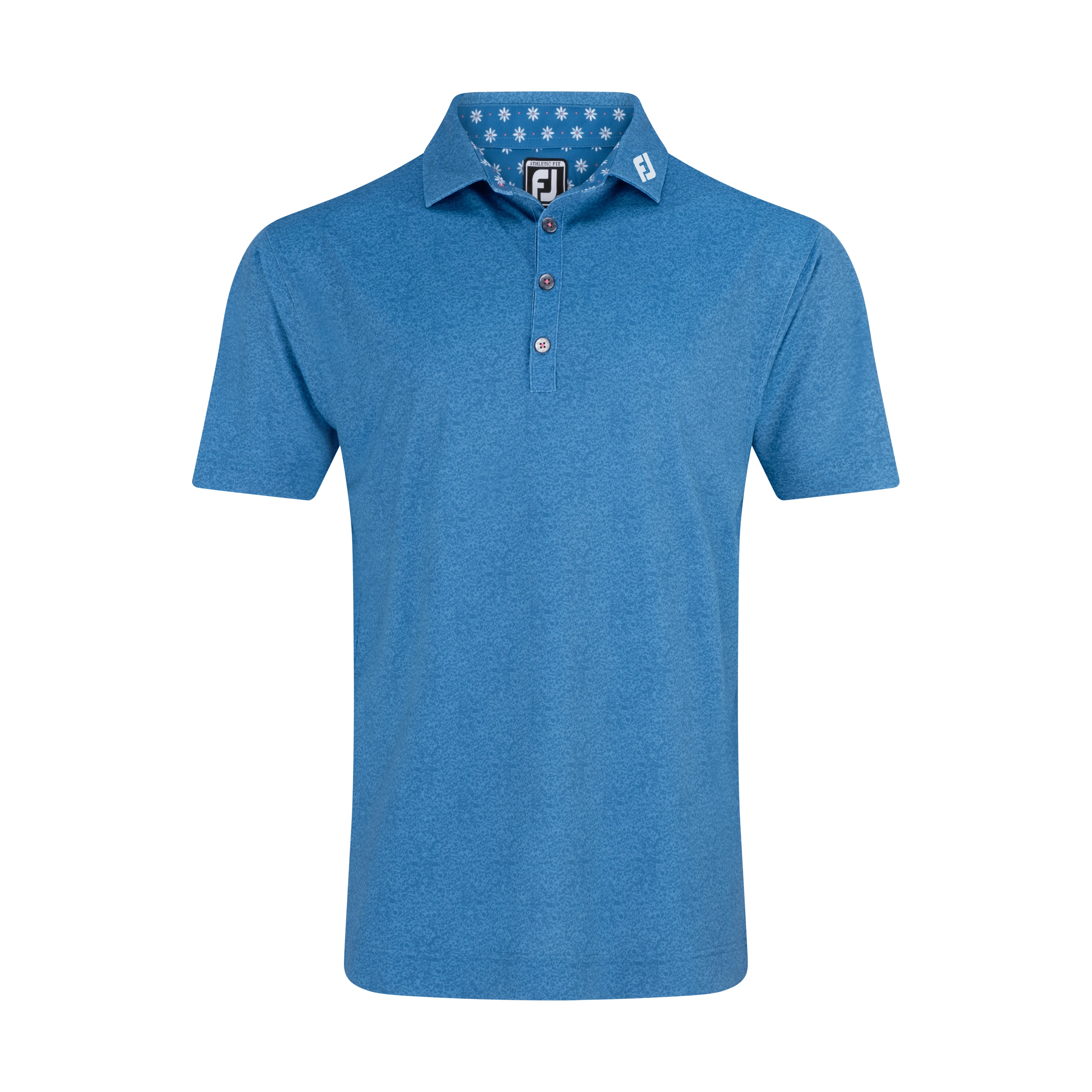 2024 FootJoy Texture Print Polo - Sapphire