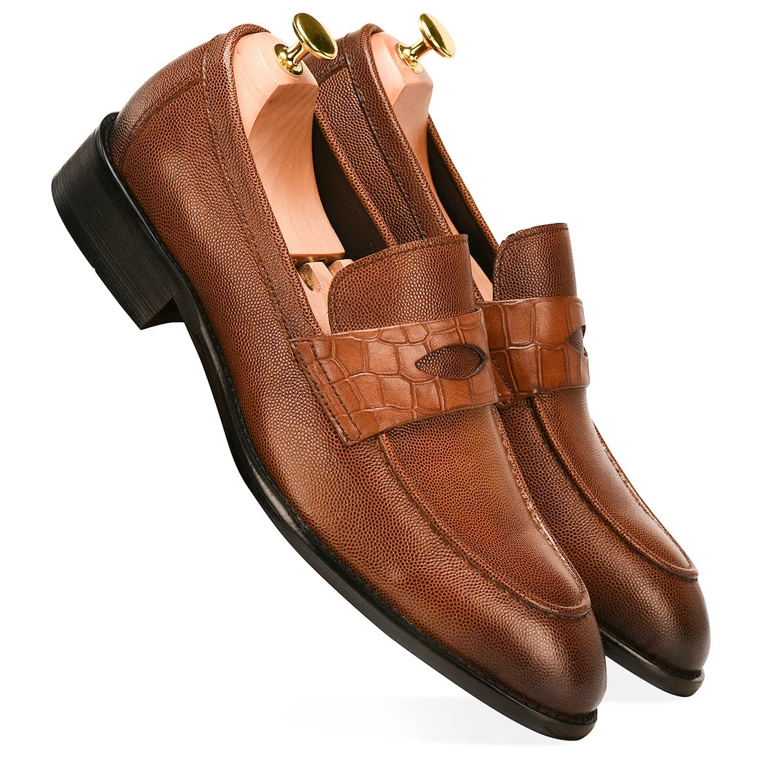 Alexander Tan Brown Loafers