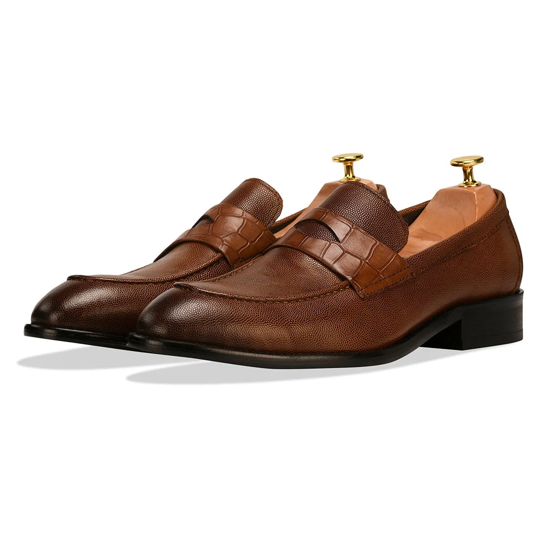 Alexander Tan Brown Loafers