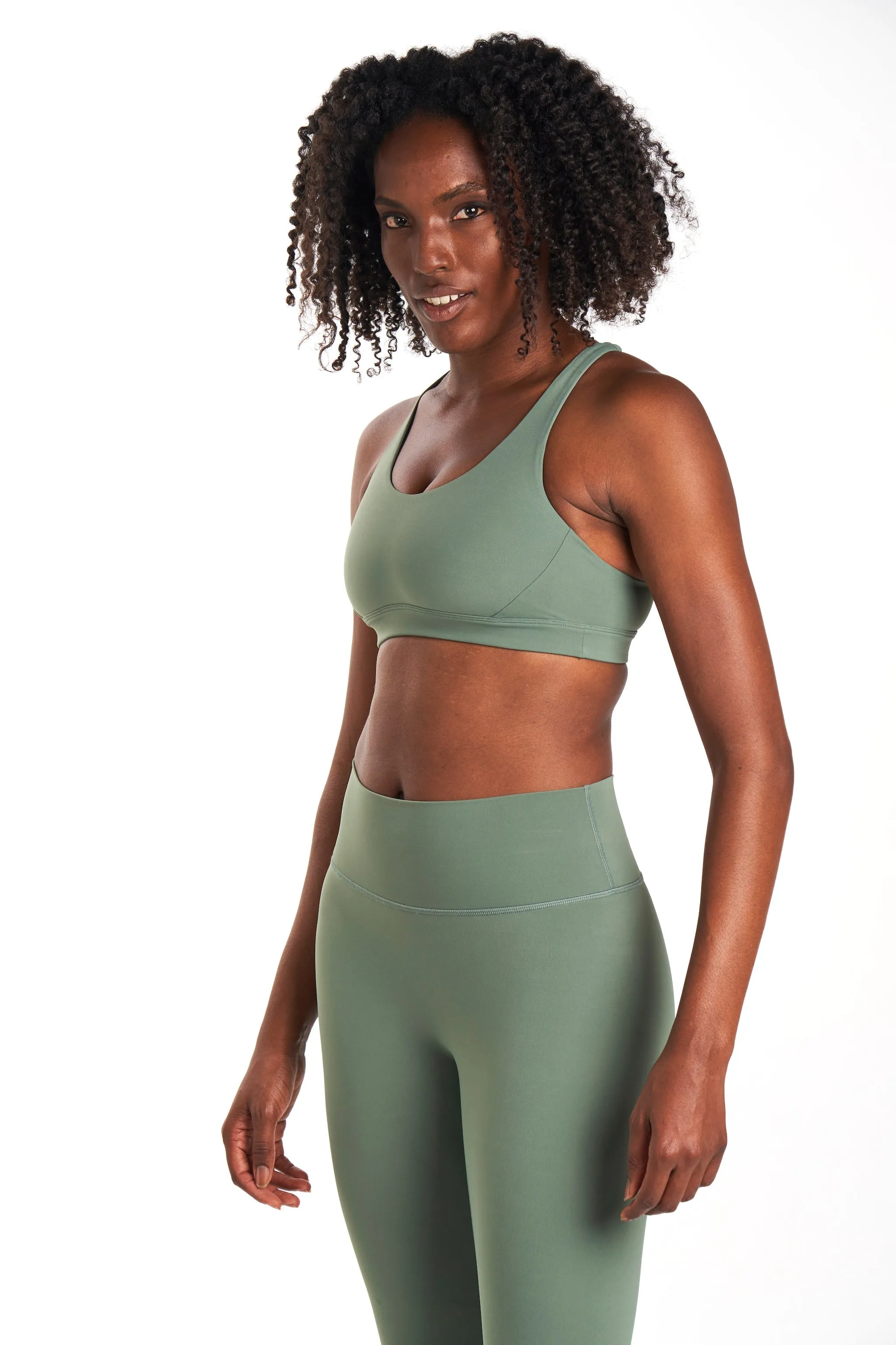 ALRN MID SUPPORT CROSSBACK BRA