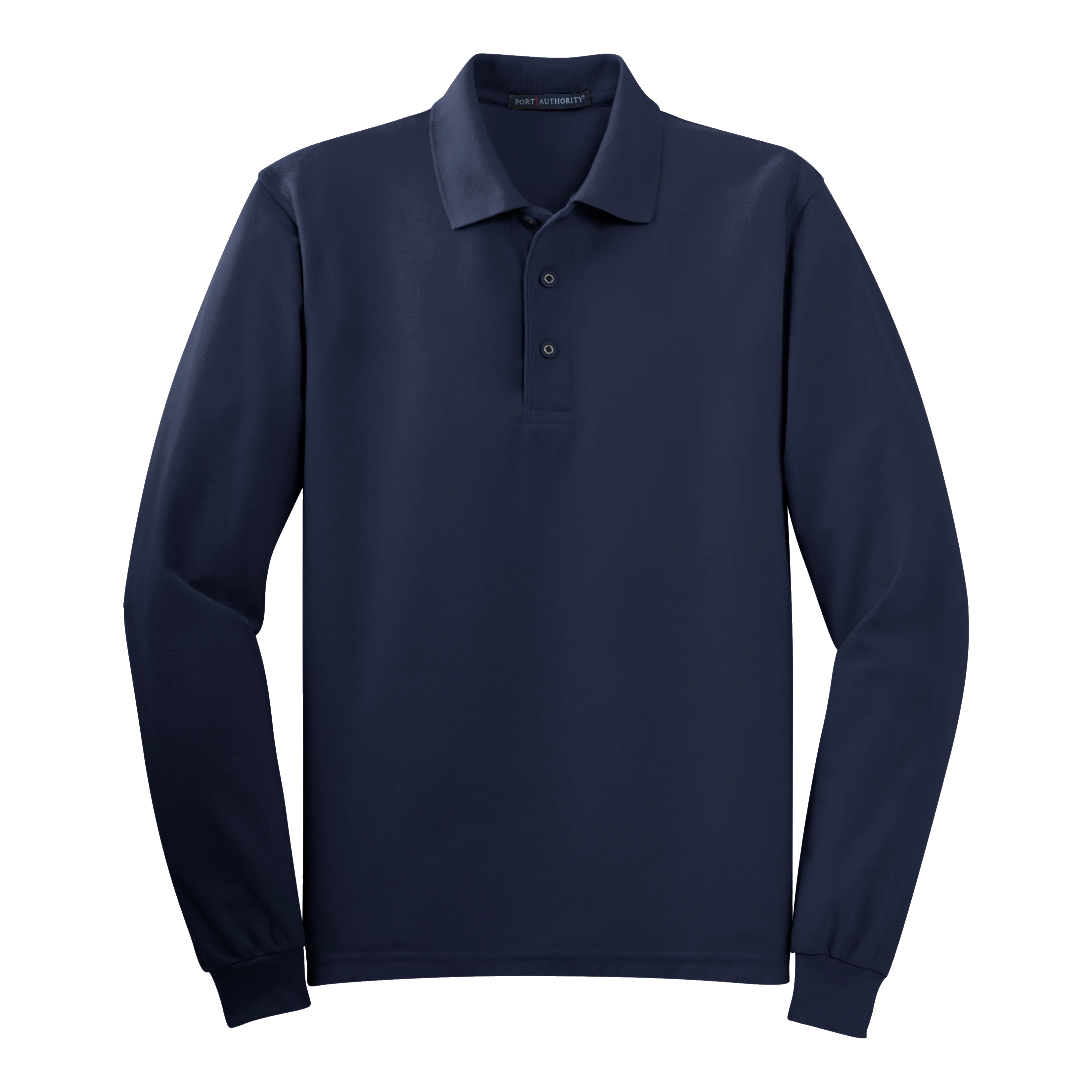 B1308MLS Mens Silk Touch Long Sleeve Polo