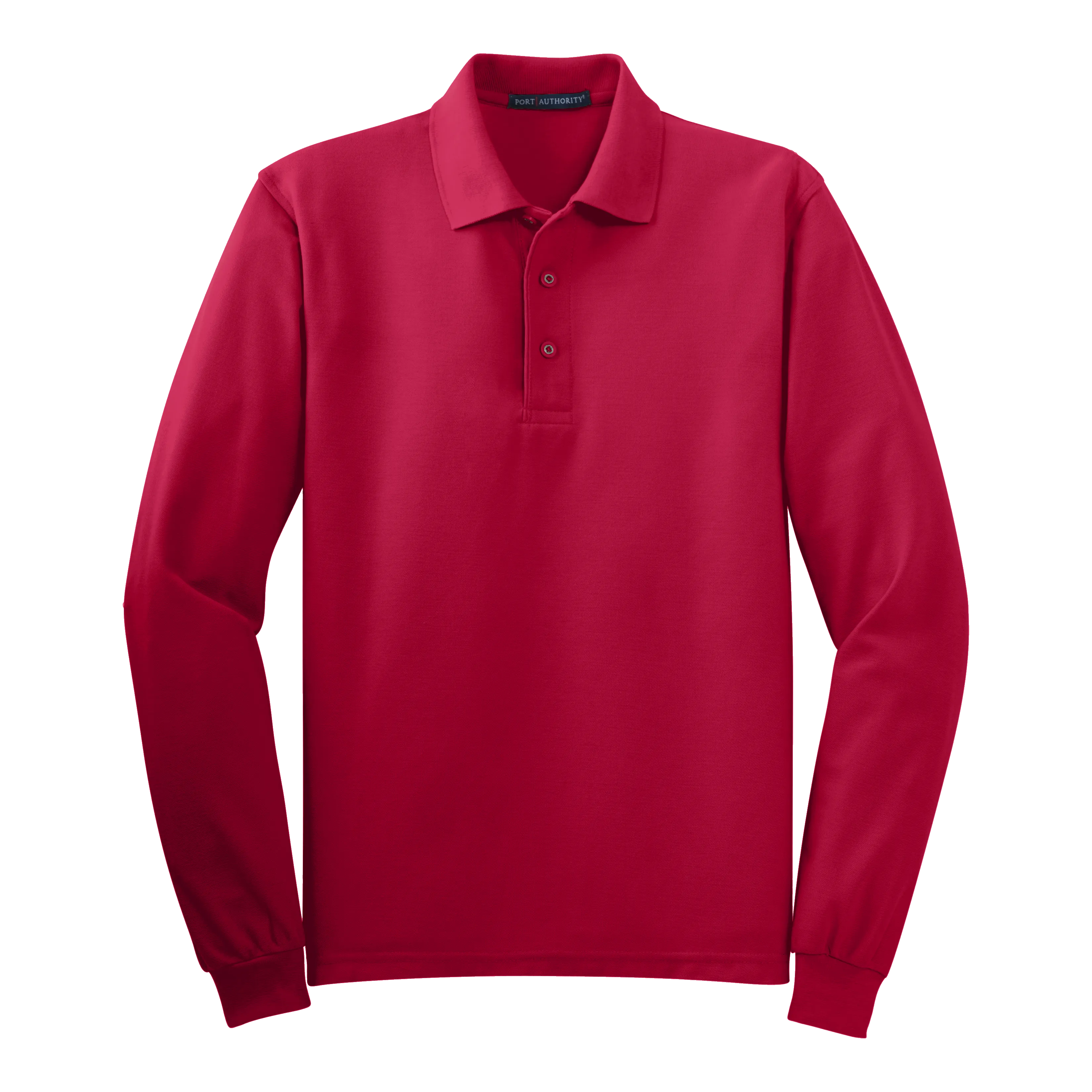 B1308MLS Mens Silk Touch Long Sleeve Polo