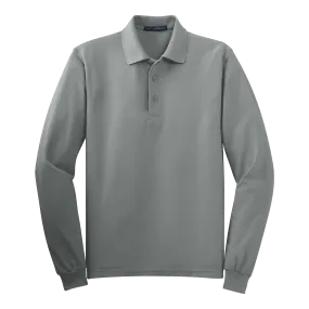 B1308MLS Mens Silk Touch Long Sleeve Polo