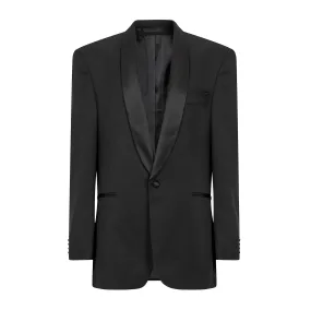 BLACK SMOKING BLAZER.