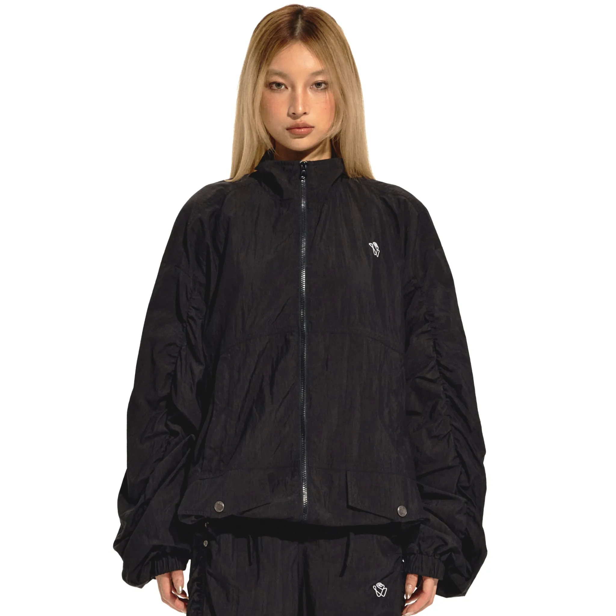 Black Waterproof Soft Jogging Jacket