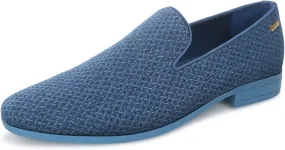 Blue Slip on Men's Dress Loafers