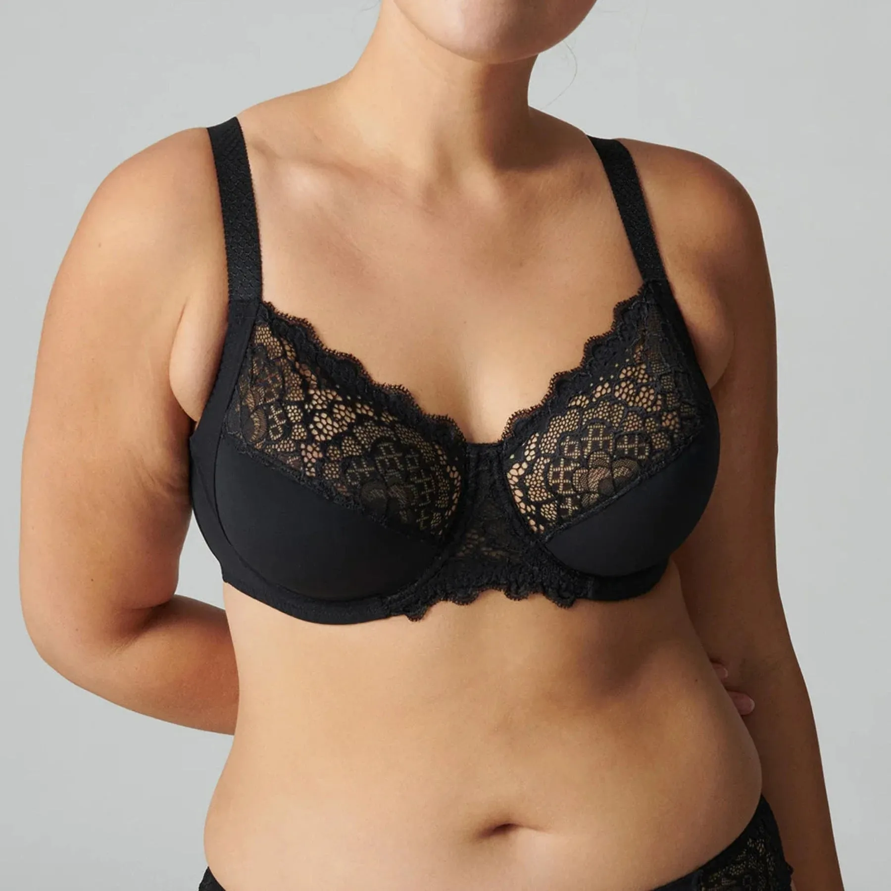 Caresse Full Cup Bra 12A320 - Black