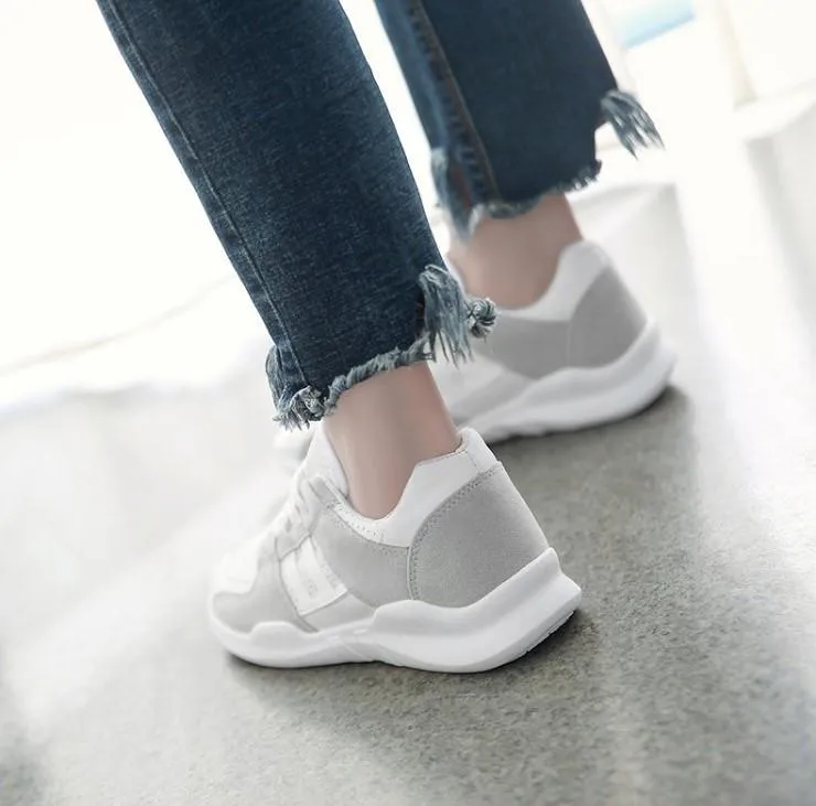 Casual Breathable Flat Round Toe Sport Sneakers