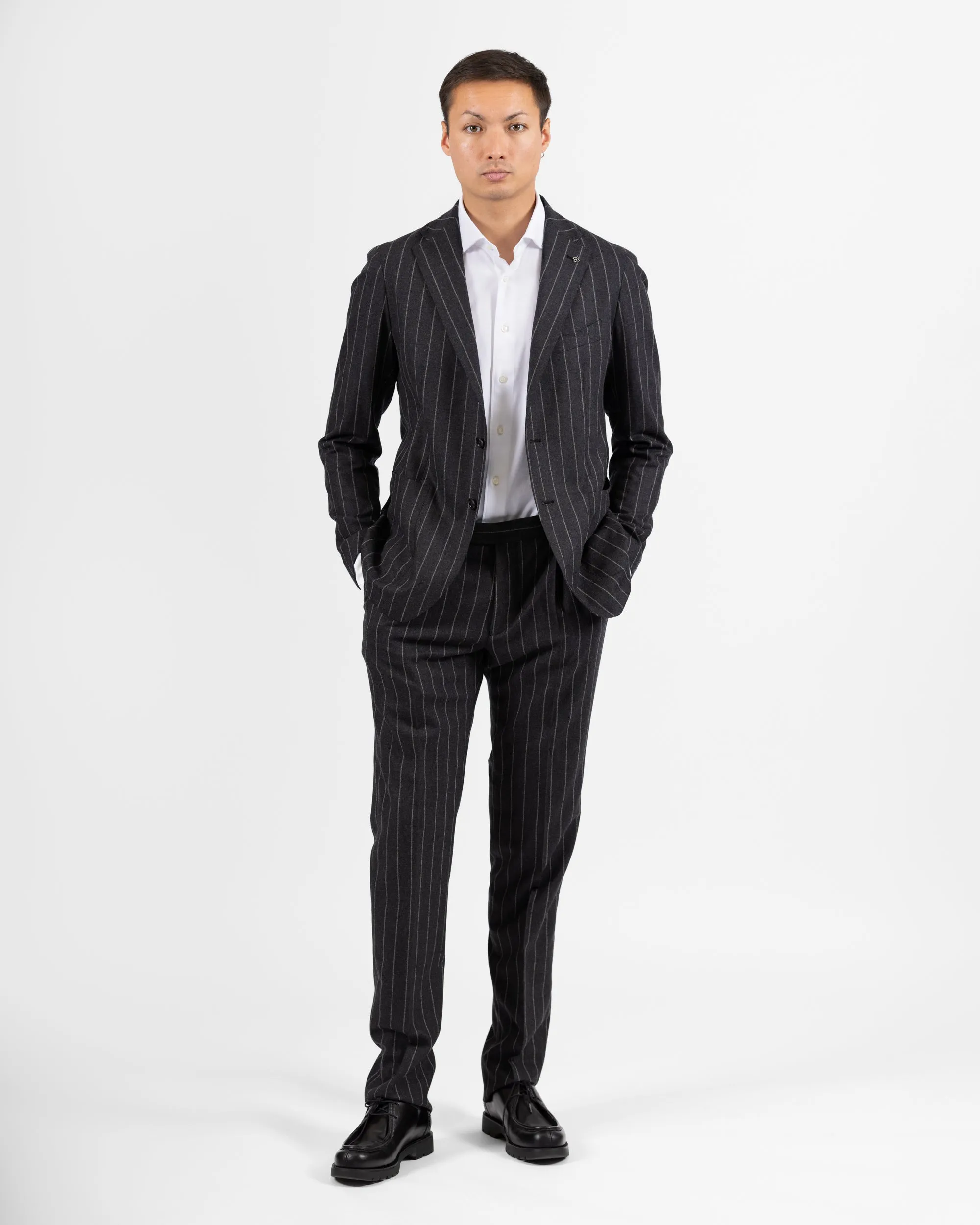 Dakar Wool & cashmere suit - Striped Grey