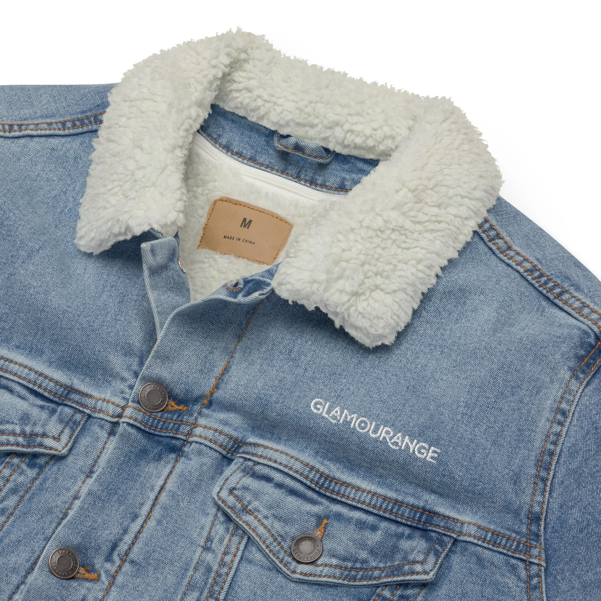 Denim Light For Men (Glamourange Sherpa Denim Jackets Mens)