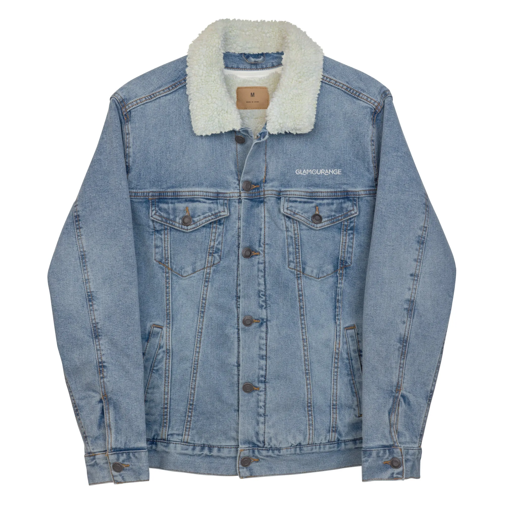 Denim Light For Men (Glamourange Sherpa Denim Jackets Mens)