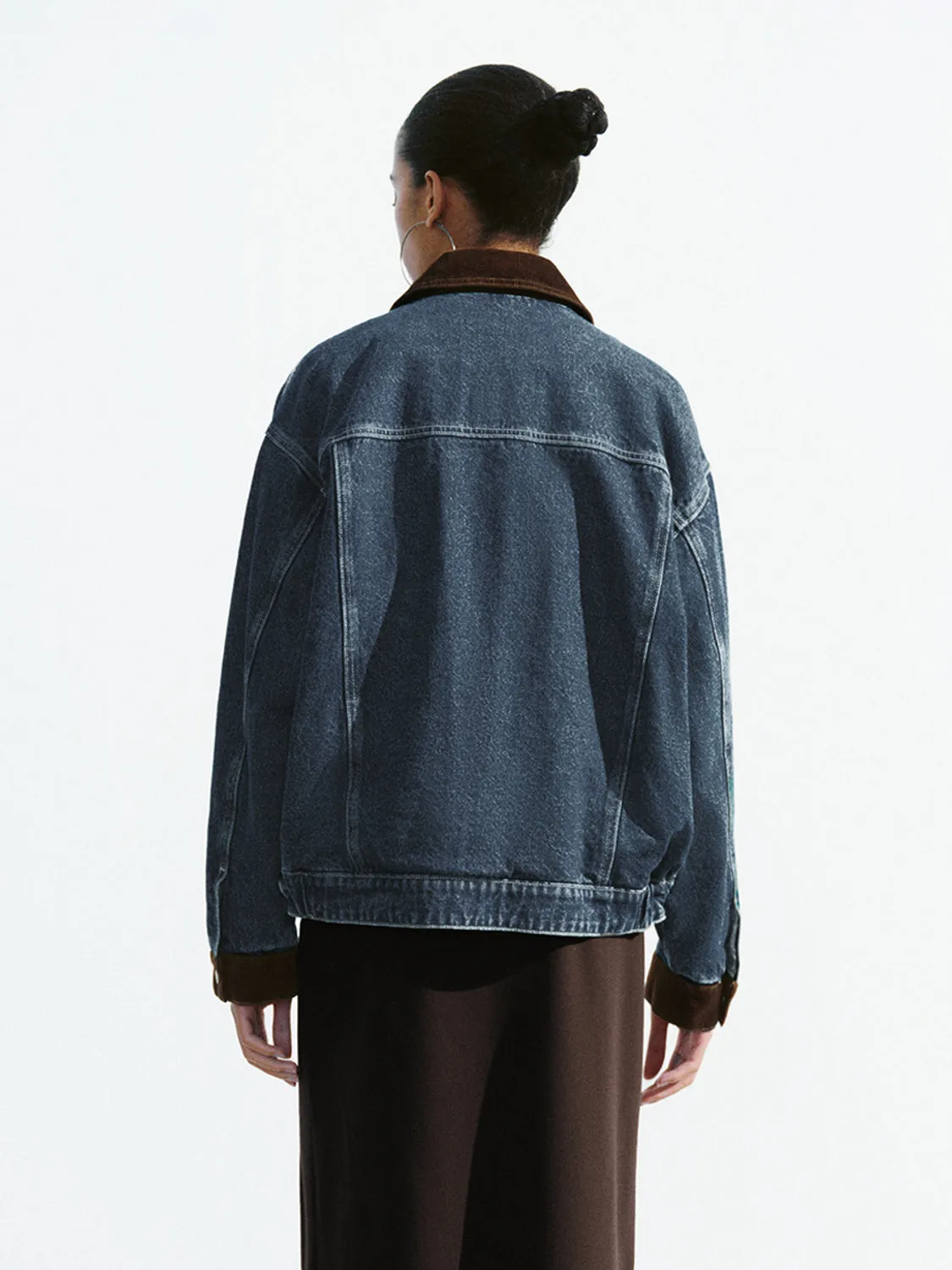 Denim Loose Tracker Jackets