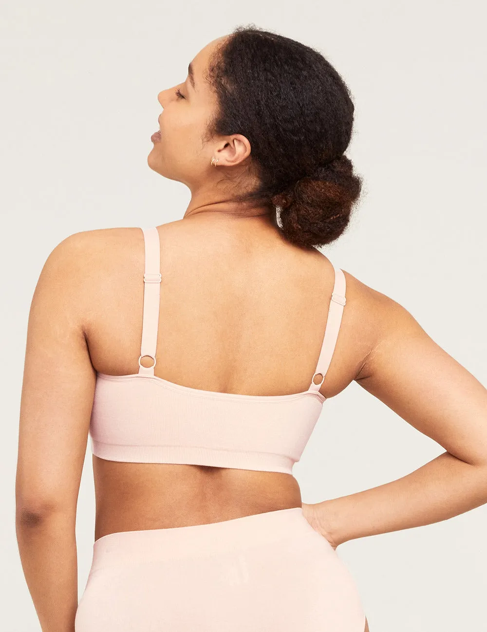 Full Bust Wireless Bra - Nude