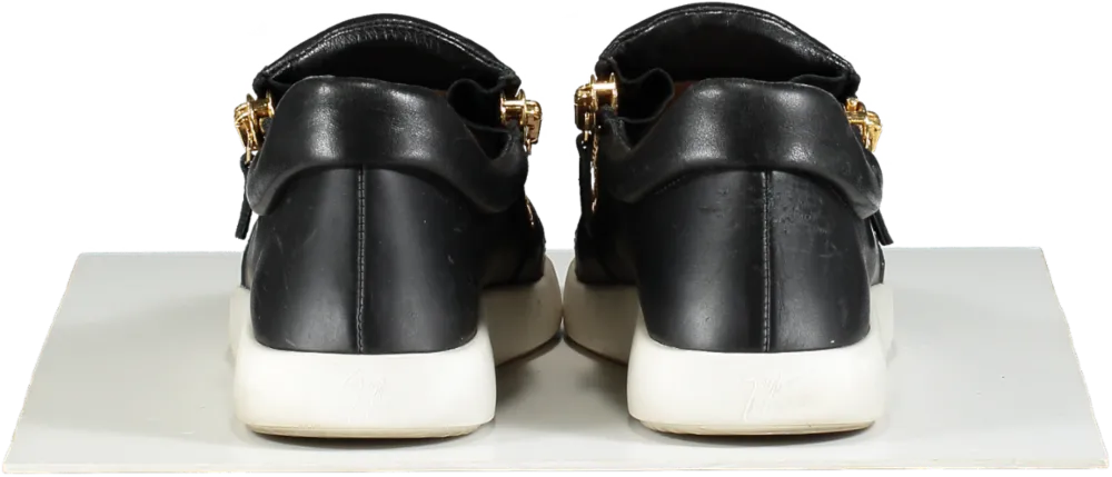 Giuseppe Zanotti Black Suede and Leather Sneakers 👟 UK 08 (EU 41) 👟