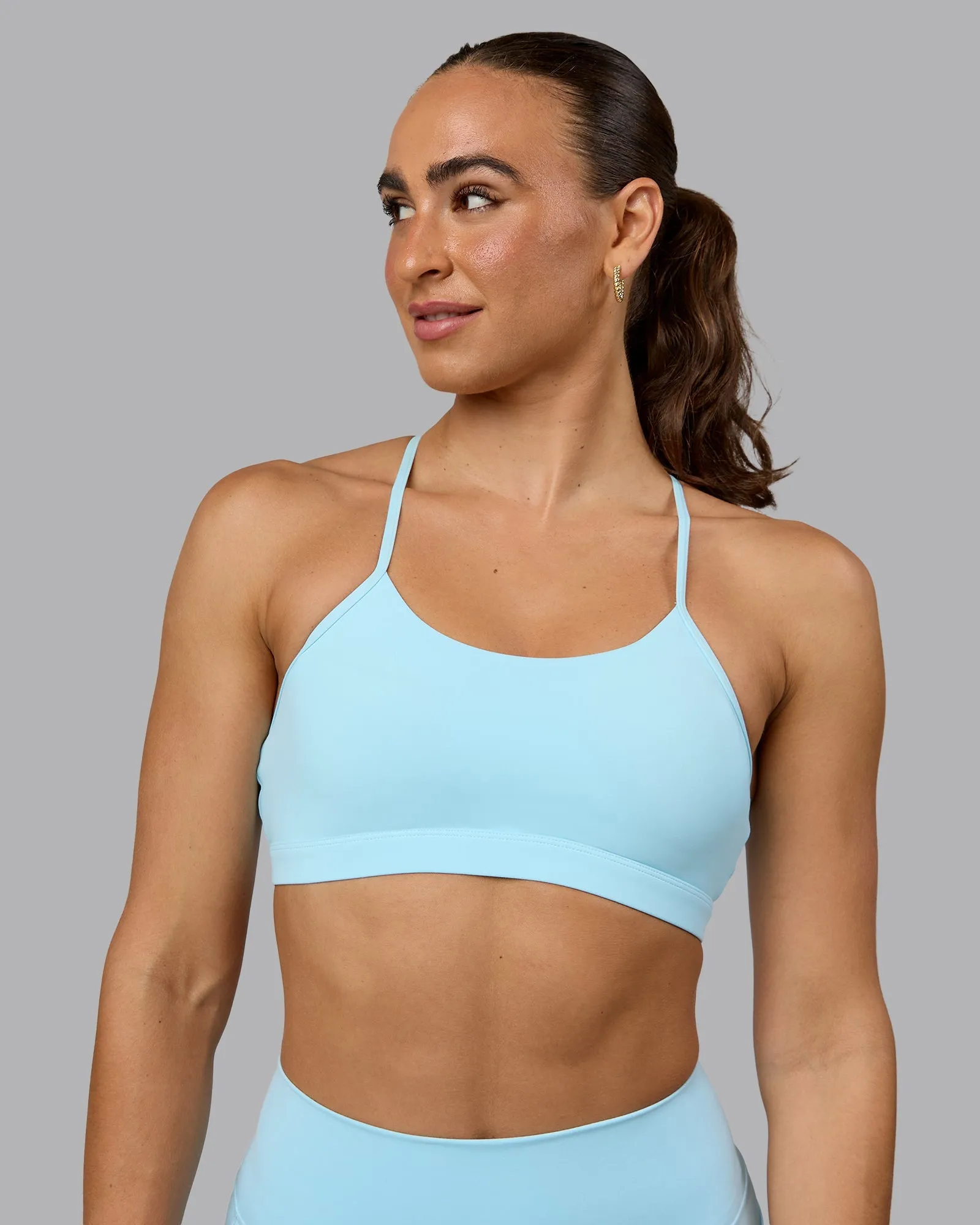 Glow Sports Bra - Crystal  Blue