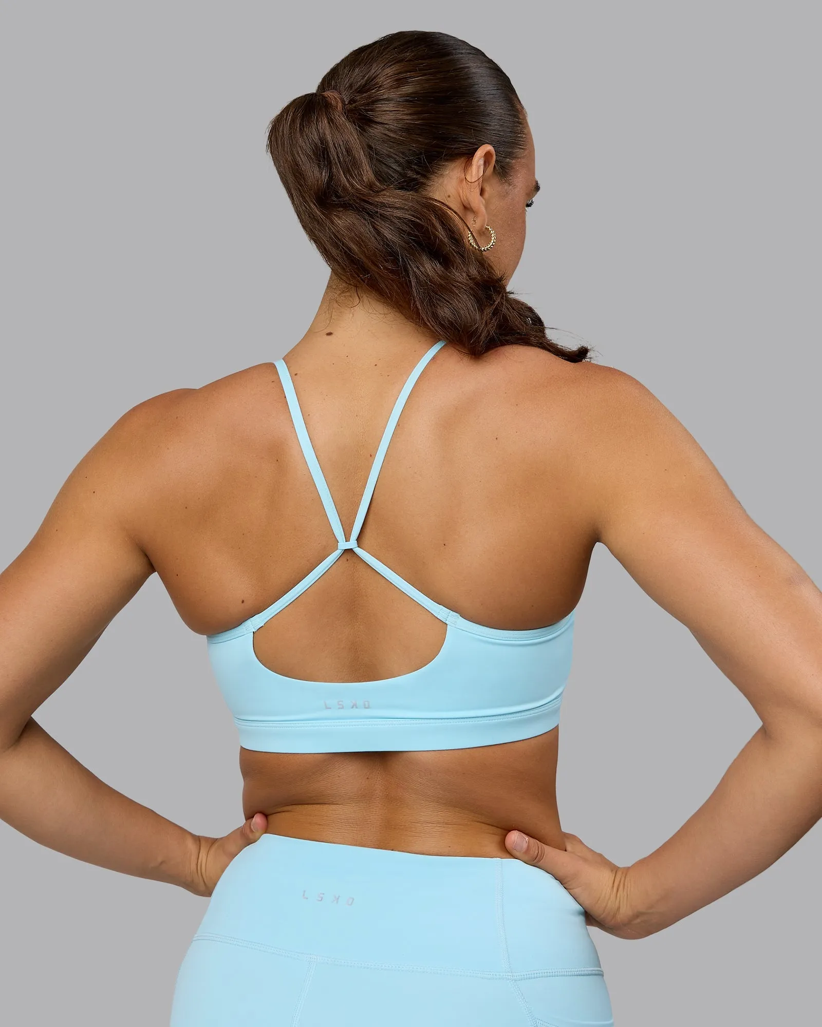 Glow Sports Bra - Crystal  Blue