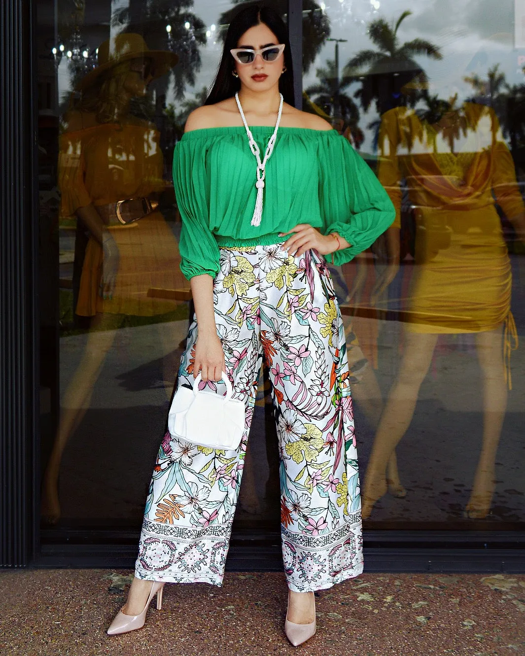 Good For You  Silk Print Pants