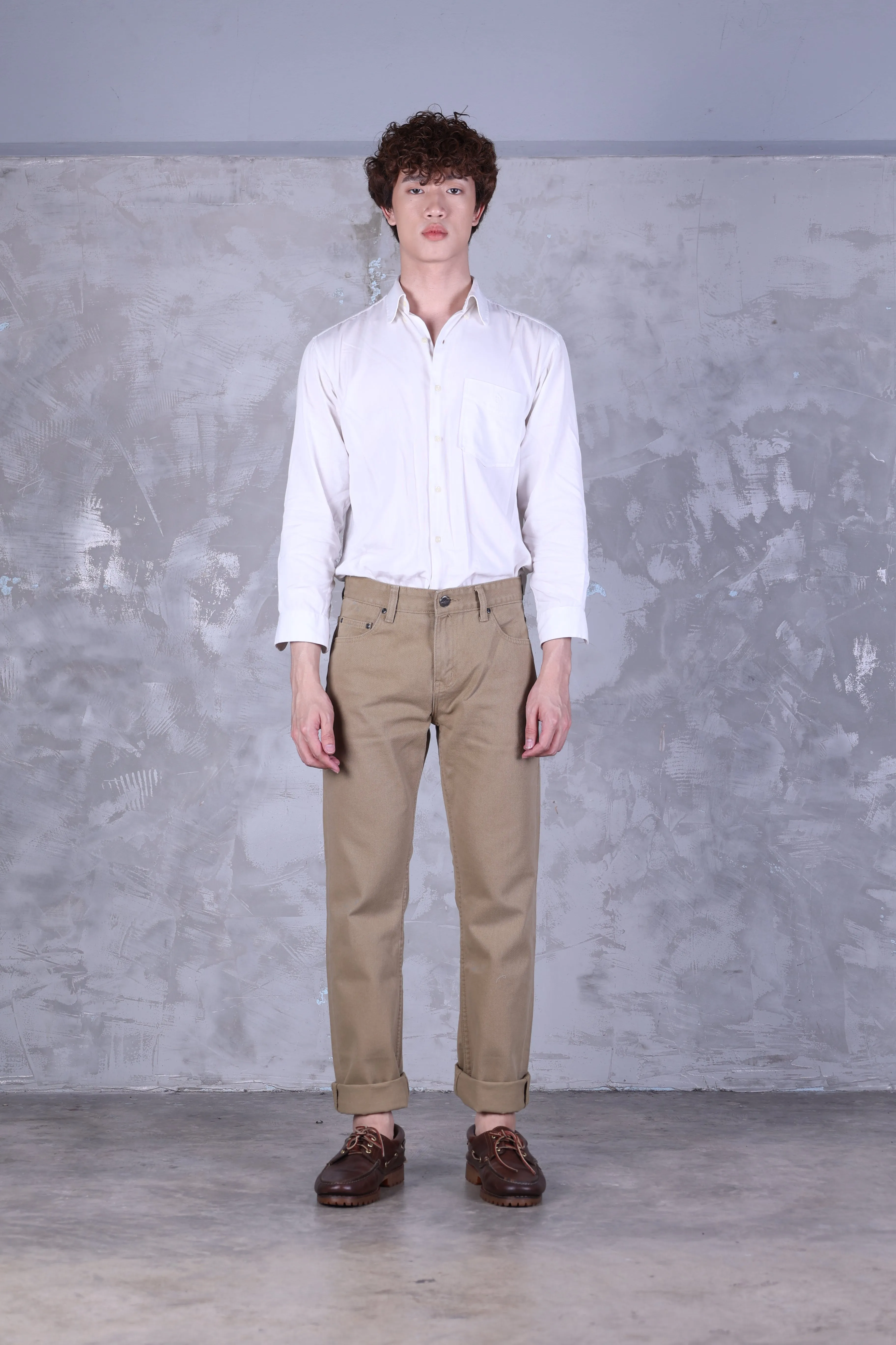 Jack Russel - Men Chino - Klassik J-1191/KK Straight Fit Khaki