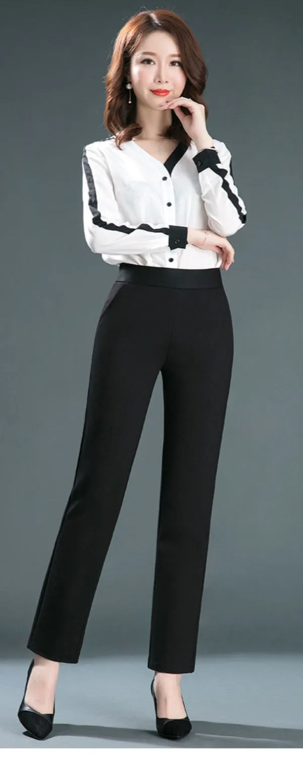 Luexco Women's Pencil Pants Slimming Stretch Trouser