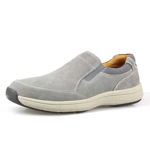 Men Comfy Slip On Suede Leather Sneakers