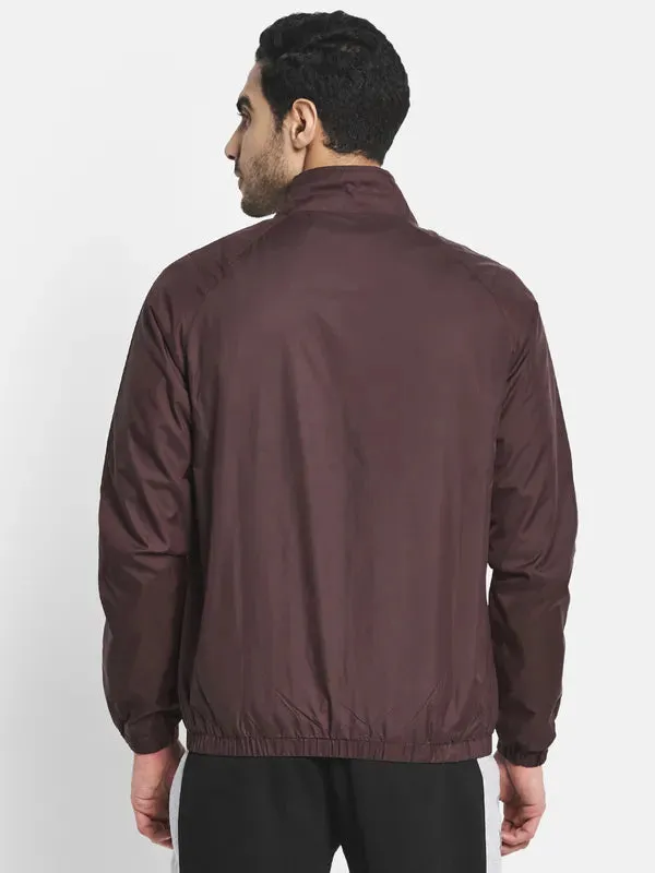 Men Maroon Sporty Jacket