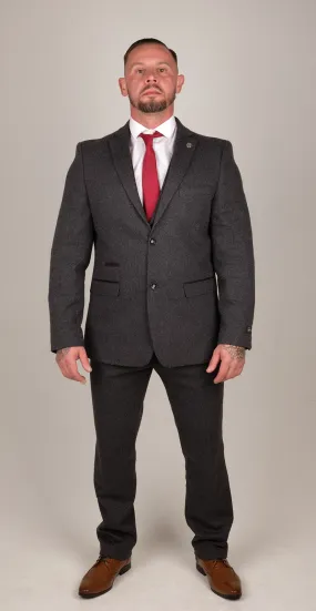 Men's Charcoal-Grey 3 Piece Suit | Wedding Suit | Party Wear | Office Wear