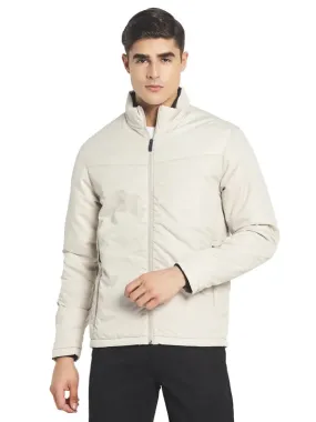 Mettle Men Cream-Coloured Sporty Jacket