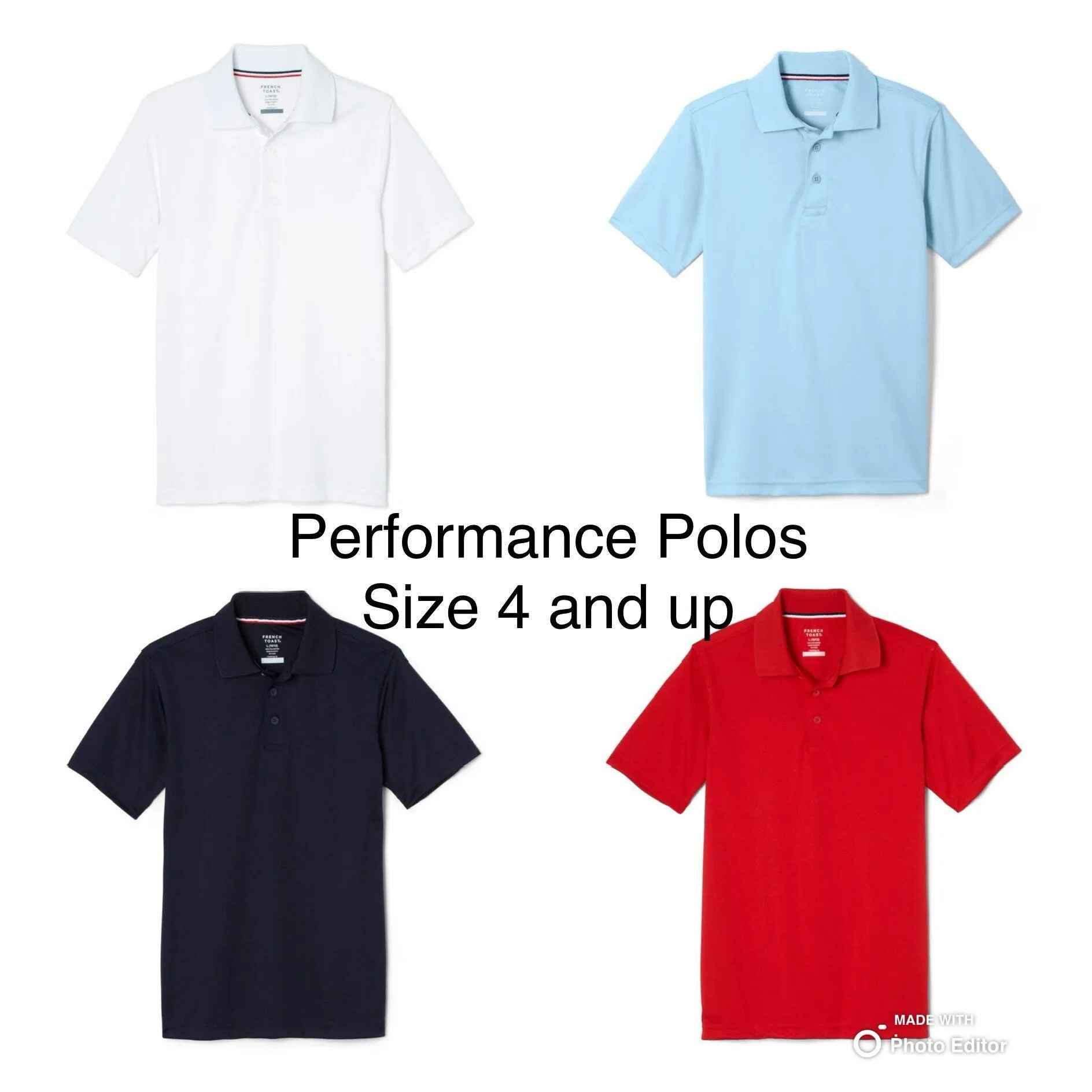 Monogramed Football Polo Shirts for Boys