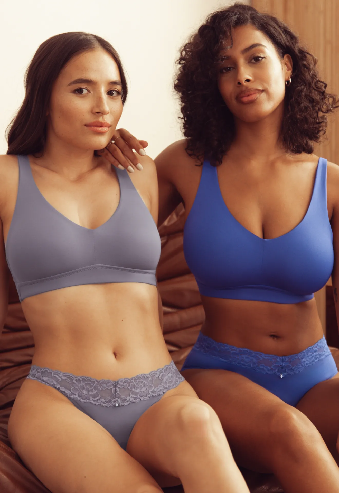 Mysa Supportive Smooth Bralette In Purple Cloud  - Montelle