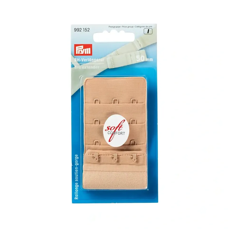 Prym Soft Comfort Bra Extenders 50mm | 3 rows