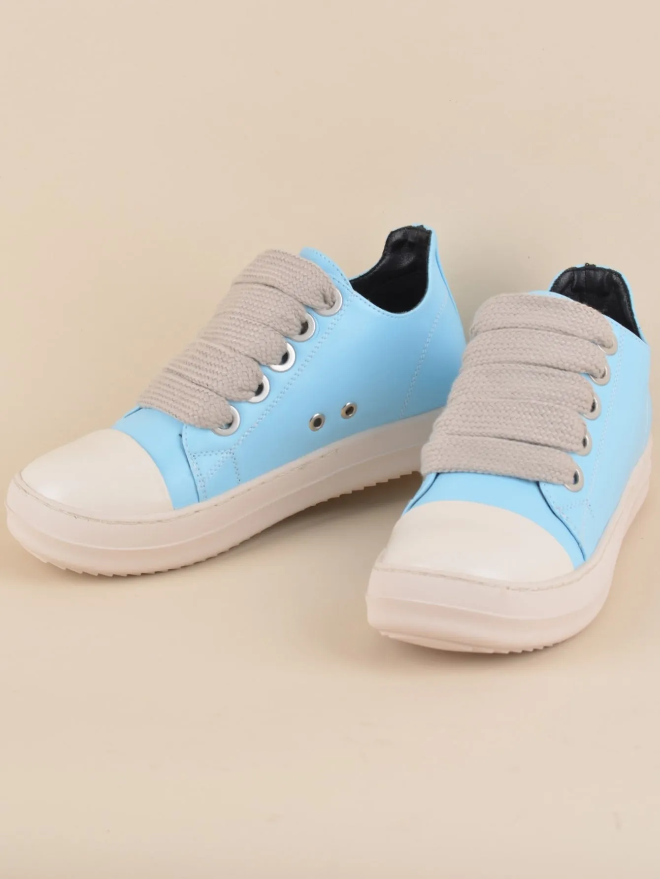 PU LEATHER LOW TRENDY  CASUAL SNEAKERS