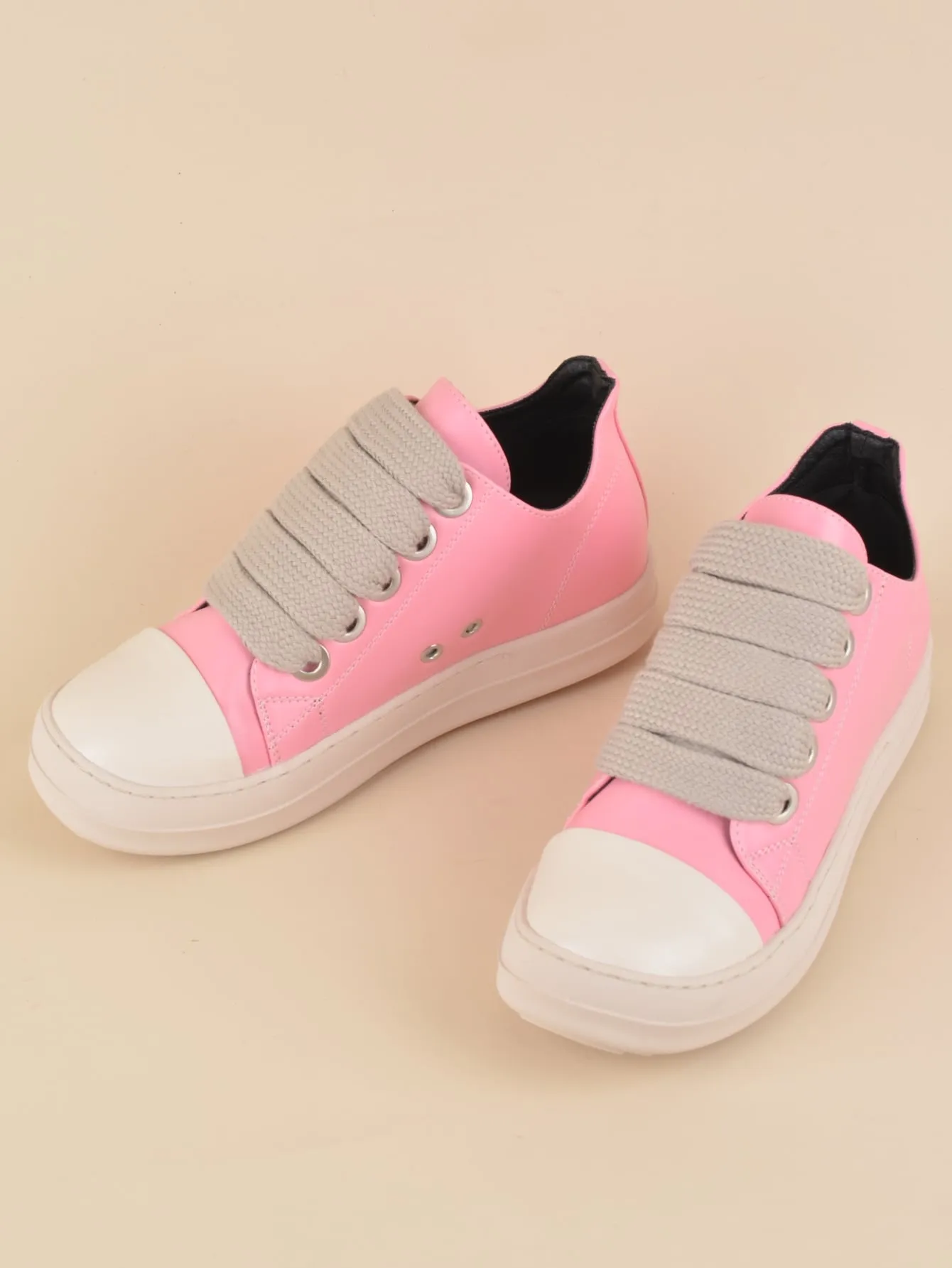 PU LEATHER LOW TRENDY  CASUAL SNEAKERS