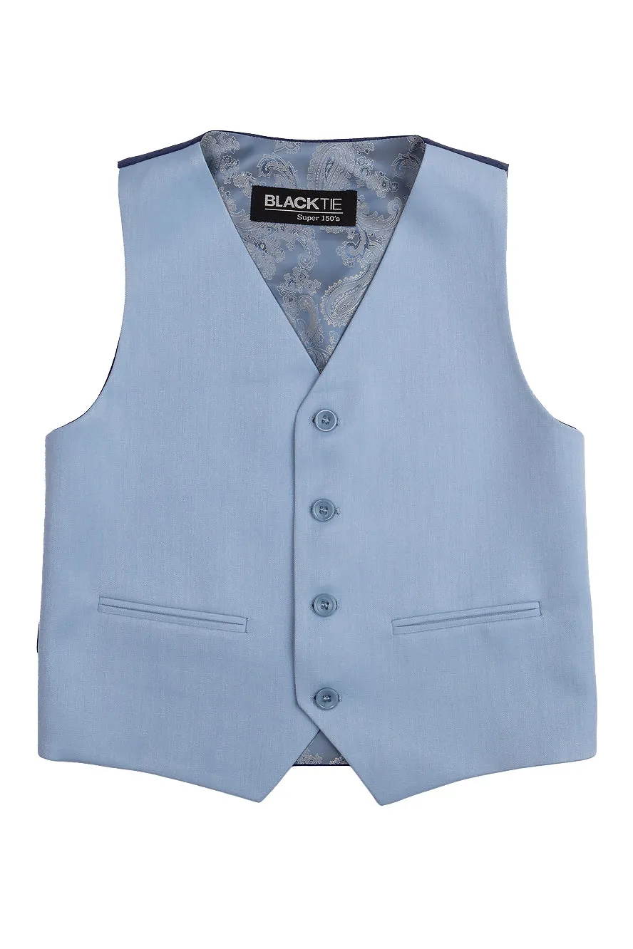 "Liam" Kids Powder Blue Suit (5-Piece Set)