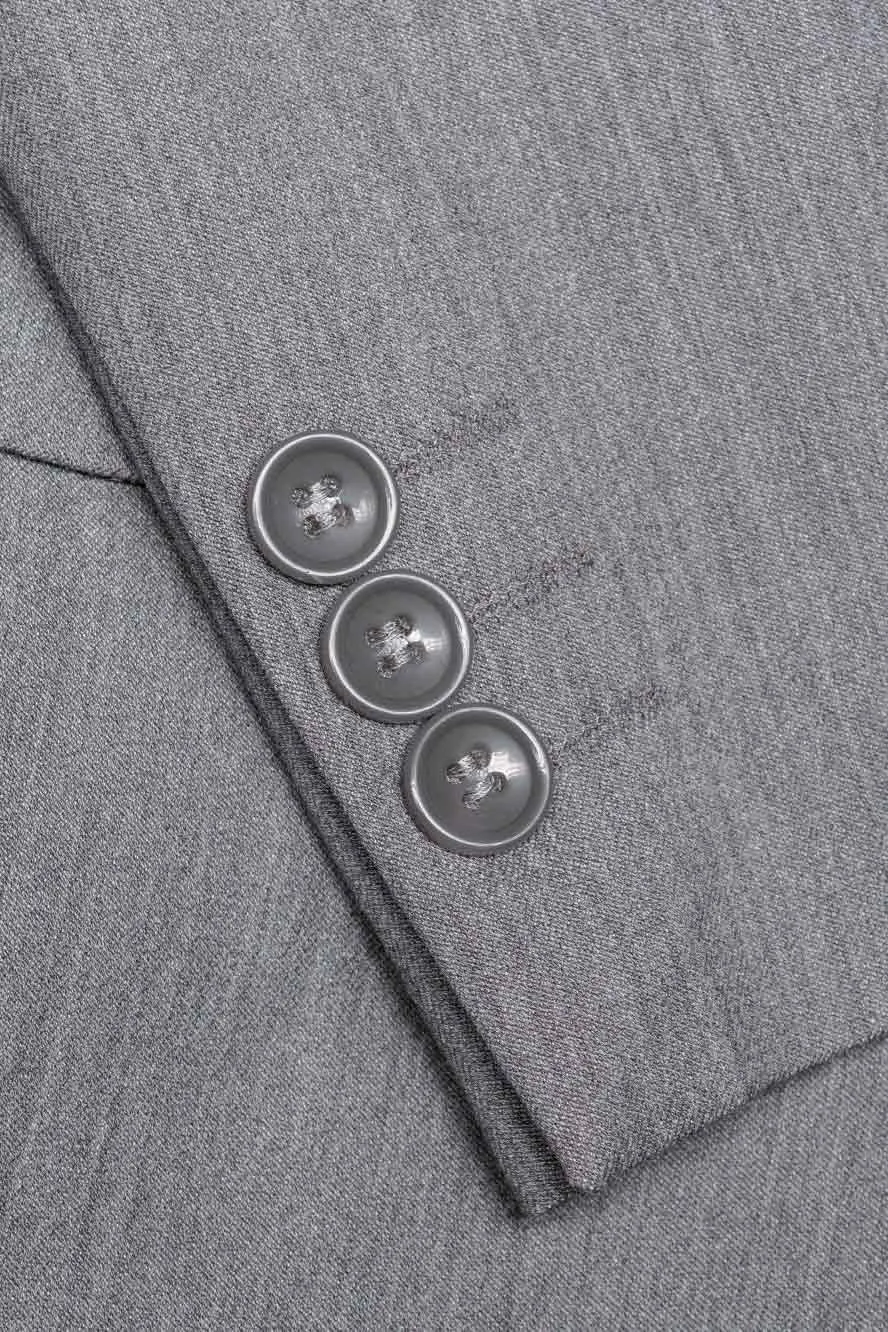 "Liam" Kids Vintage Grey Suit (5-Piece Set)