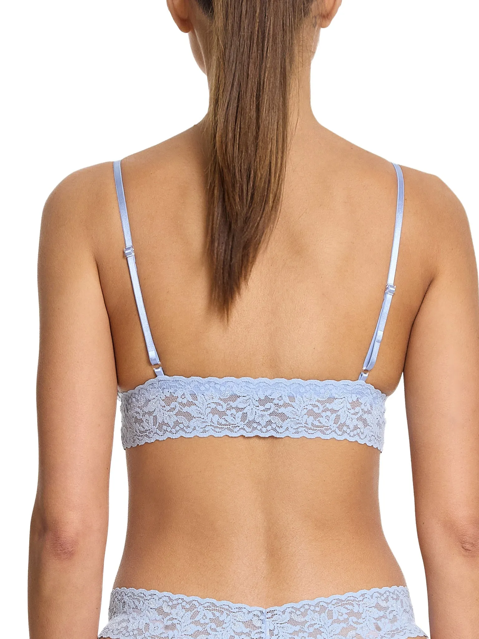 Signature Lace Padded Triangle Bralette Clarity Blue Sale