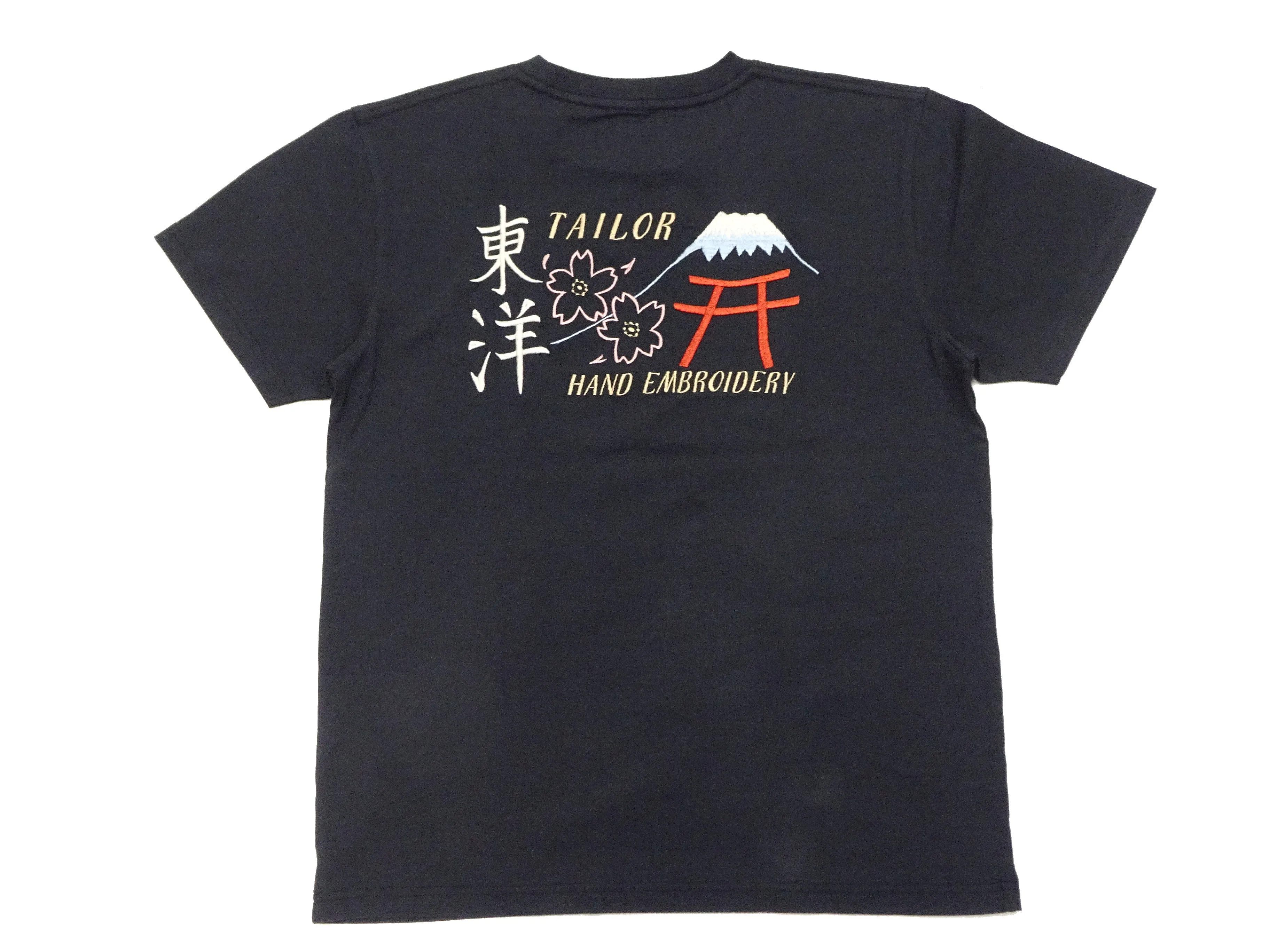 Tailor Toyo T-shirt Men's Sukajan Style Embroidered Short Sleeve Tee TT79213 119 Black