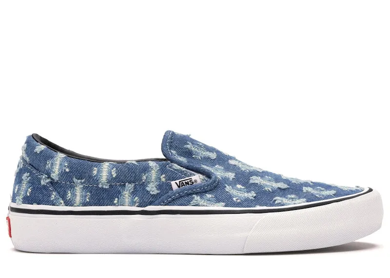 Vans Slip-On Supreme Hole Punch Denim Blue