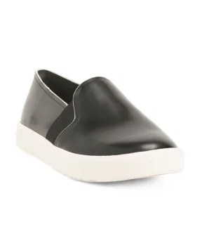 VINCE Blair Leather Slip On Sneakers