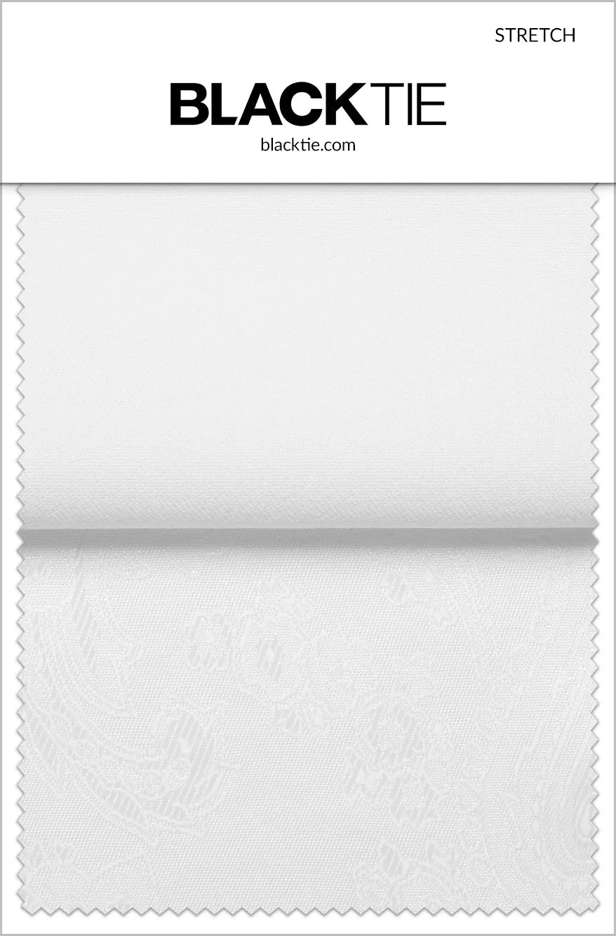 White Stretch Fabric Swatch